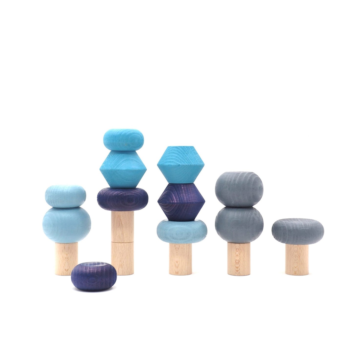 Lubulona Winter Stacking Trees - Wood Wood Toys Canada's Favourite Montessori Toy Store