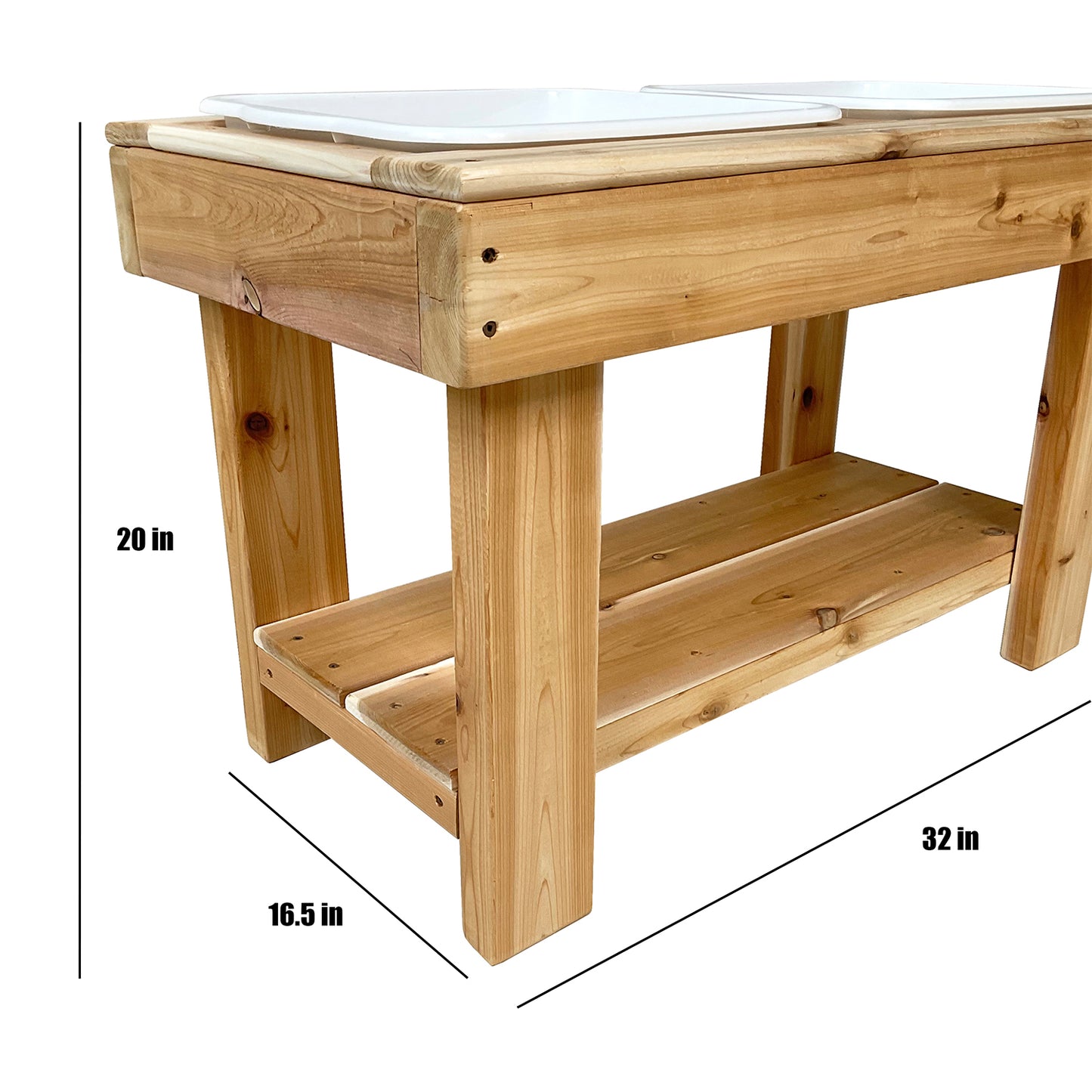 Cedar Sensory Play Table for Preschoolers - Just Playing (Made in Canada)