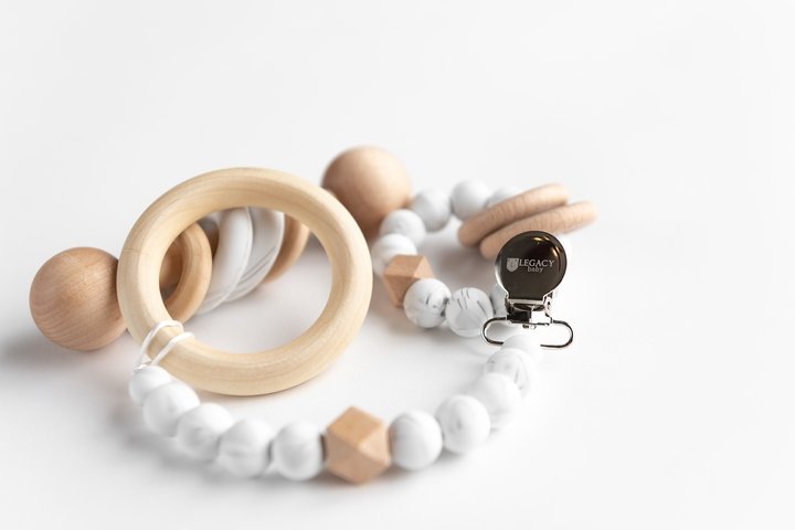 Modern Baby Gift Set in White by Legacy Learning Academy - Wood Wood Toys Canada's Favourite Montessori Toy Store