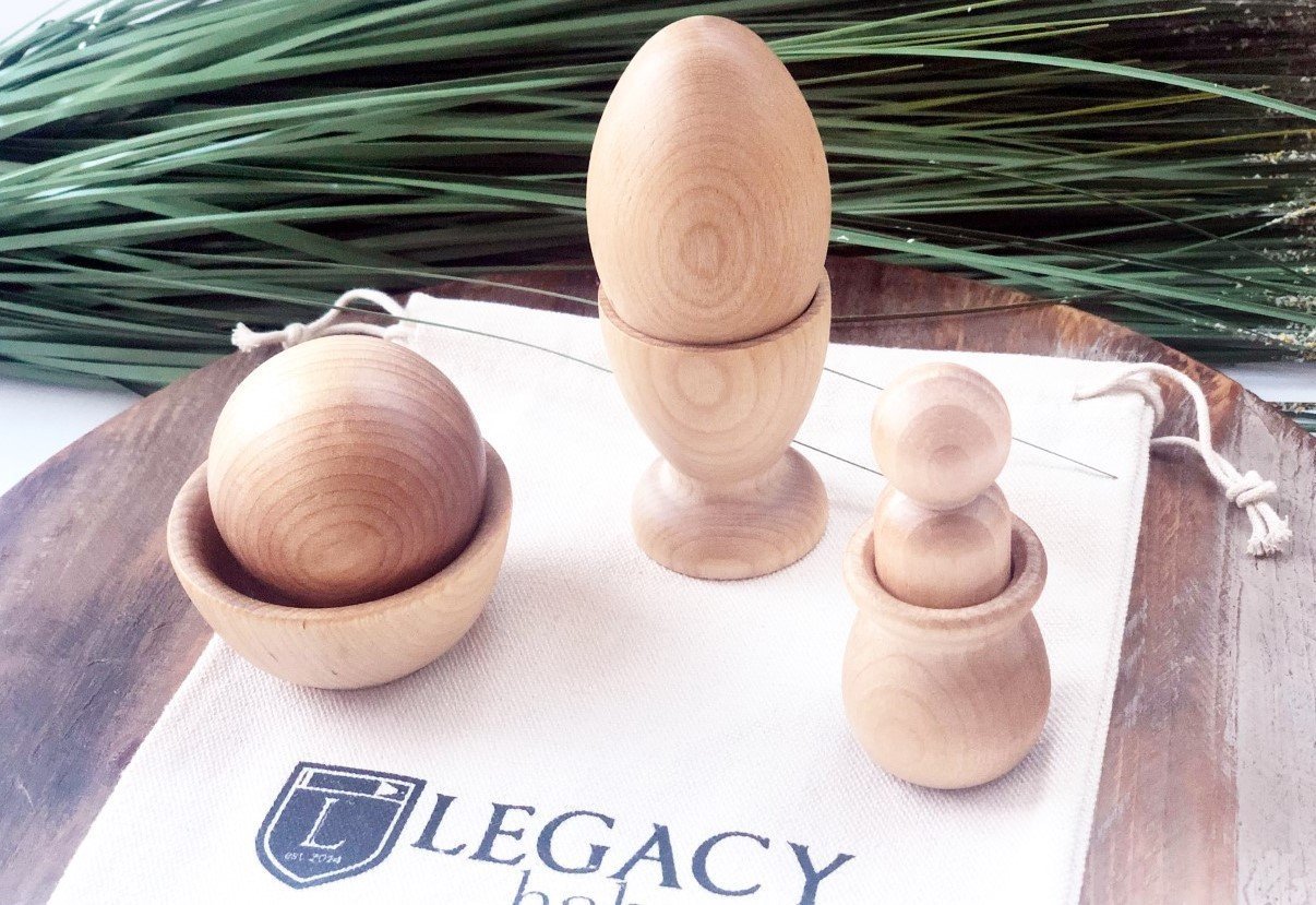 Natural Montessori Baby Toy Set by Legacy Learning Academy - Wood Wood Toys Canada's Favourite Montessori Toy Store