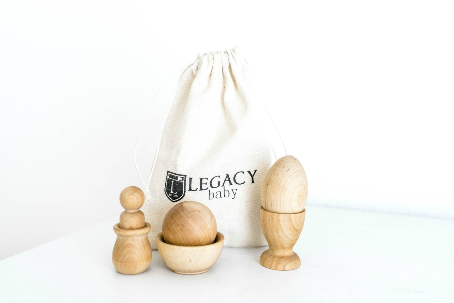Natural Montessori Baby Toy Set by Legacy Learning Academy - Wood Wood Toys Canada's Favourite Montessori Toy Store