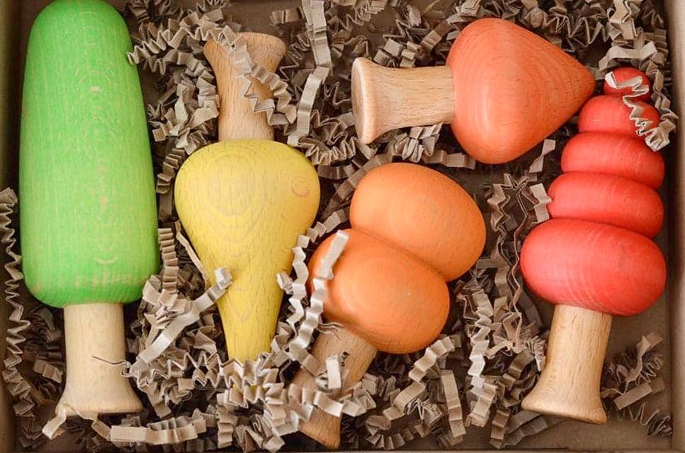 Ocamora 5pc 'Bosque' Trees Set - Wood Wood Toys Canada's Favourite Montessori Toy Store