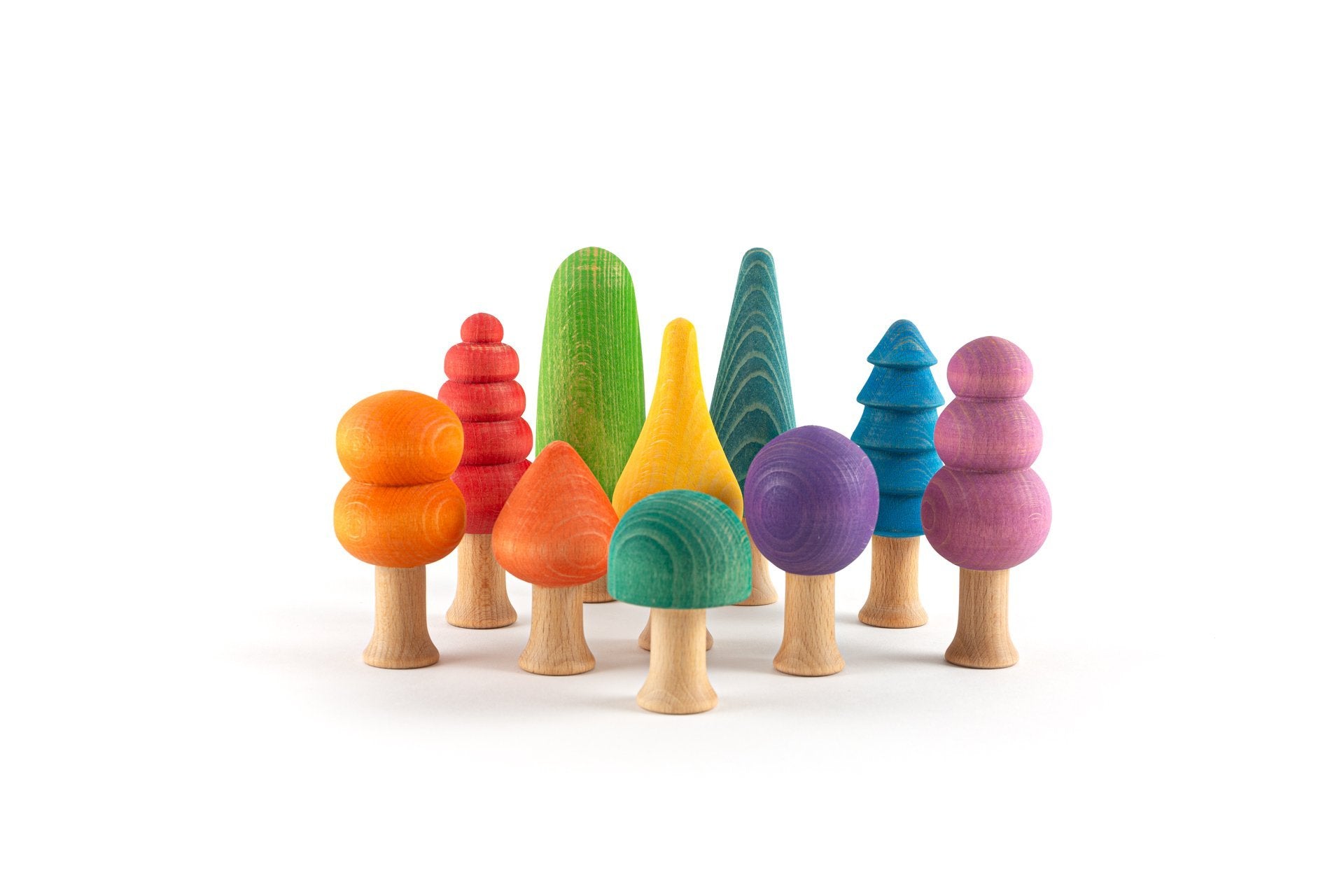 Ocamora Bosque Arcoiris Forest Set (10 Pieces) - Wood Wood Toys Canada's Favourite Montessori Toy Store