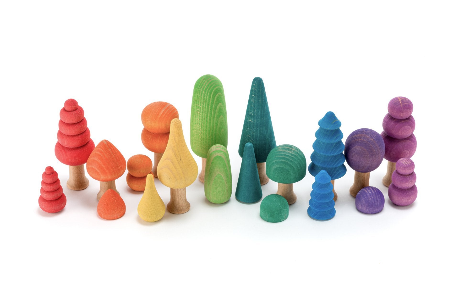 Ocamora Bosque Arcoiris Forest Set (10 Pieces) - Wood Wood Toys Canada's Favourite Montessori Toy Store