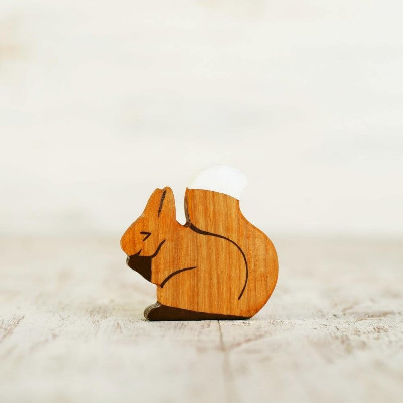 Squirrel Figurine - Waldorf Animals by Wooden Caterpillar