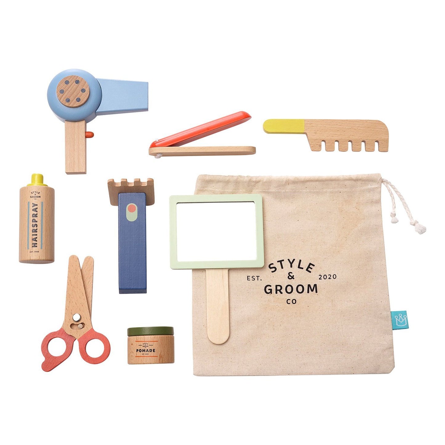 Style & Groom Hairdressing Set by Manhattan Toys - Wood Wood Toys Canada's Favourite Montessori Toy Store