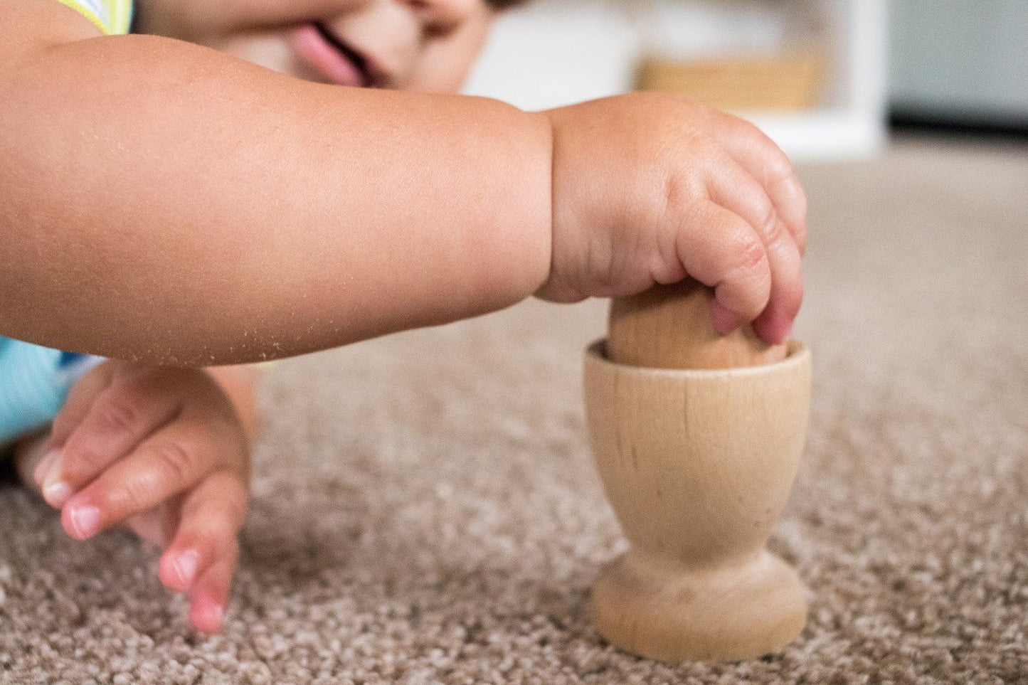 The Egg and Cup Handmade Montessori Object - Wood Wood Toys Canada's Favourite Montessori Toy Store