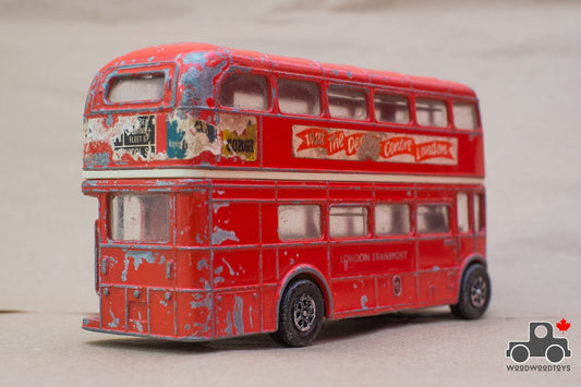 Vintage 1970s Corgi 469 London Routemaster Double Decker Bus Large Diecast - Wood Wood Toys Canada's Favourite Montessori Toy Store