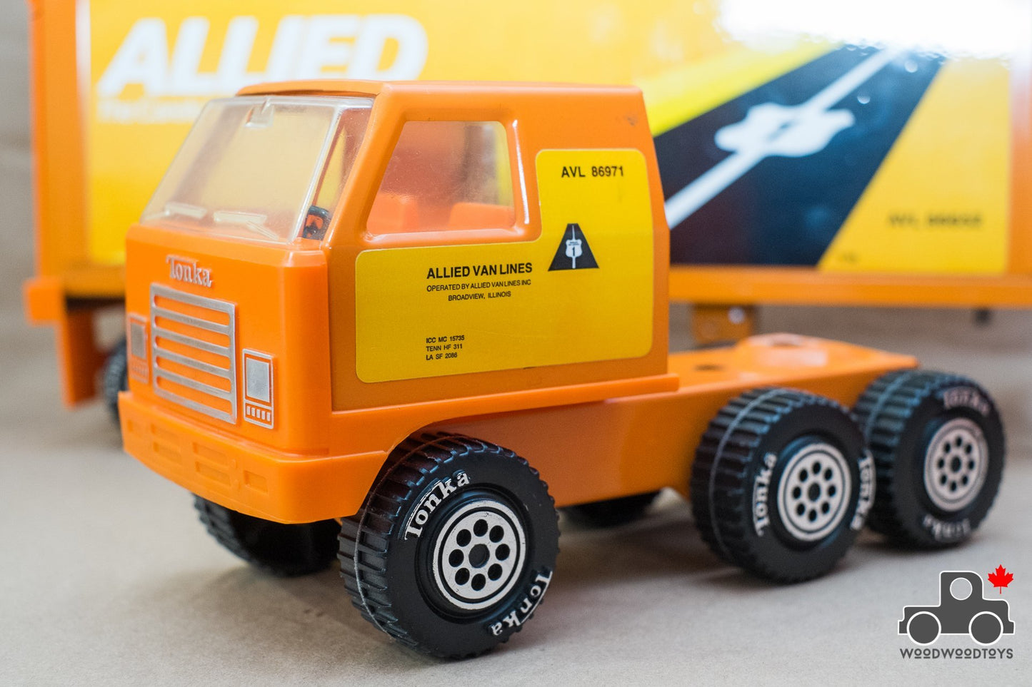 Vintage 1970s Tonka Steel Allied Moving Truck - Wood Wood Toys Canada's Favourite Montessori Toy Store