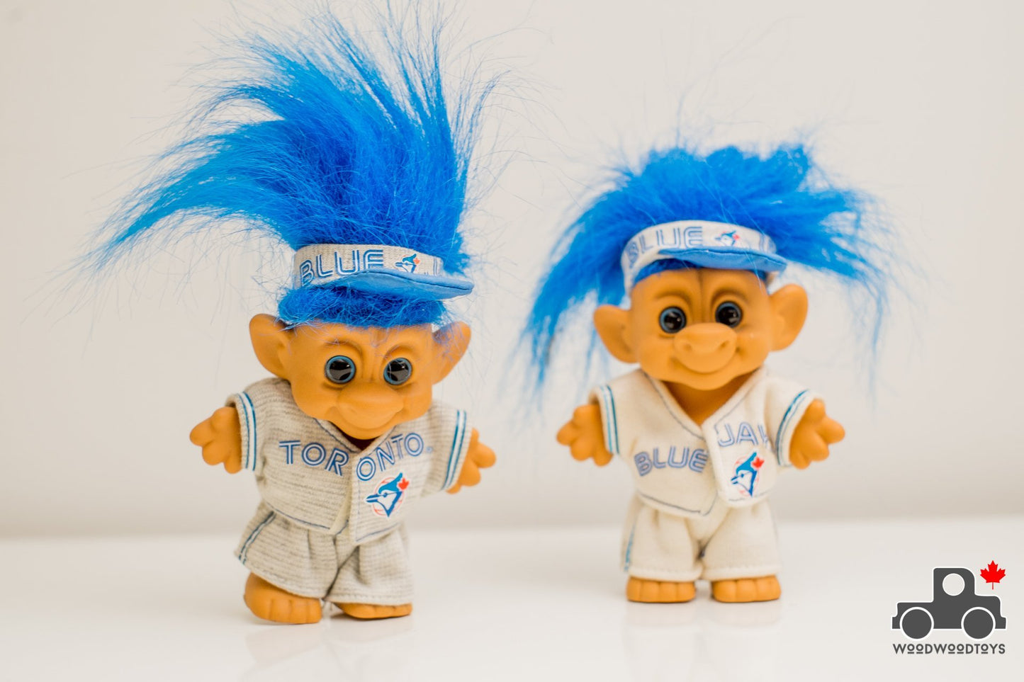 Vintage 1992 Toronto Blue Jays World Series Troll Dolls (set of 2) - Wood Wood Toys Canada's Favourite Montessori Toy Store