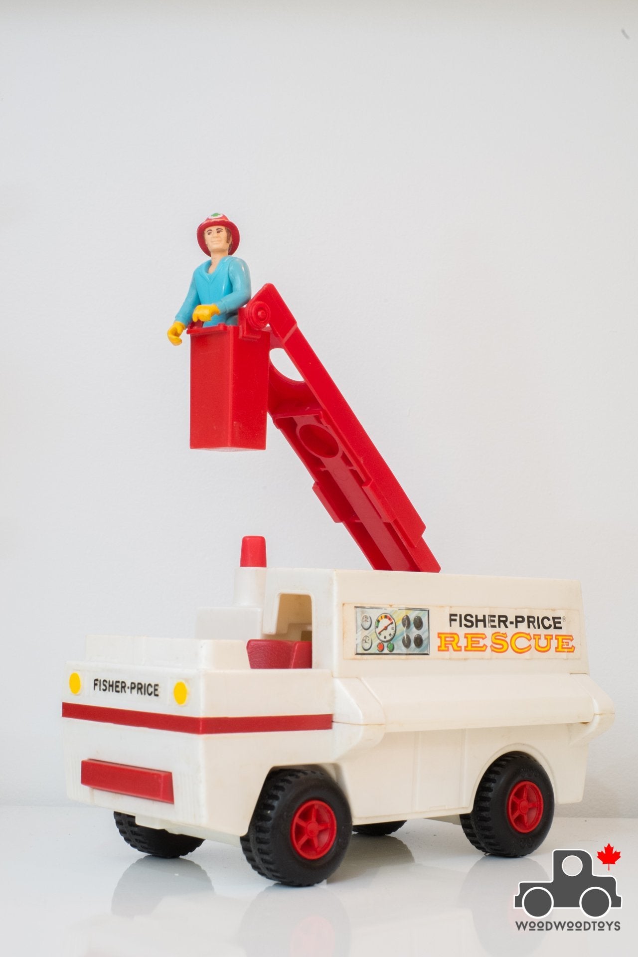 Vintage Fisher Price Adventure People Emergency Rescue Truck - Wood Wood Toys Canada's Favourite Montessori Toy Store