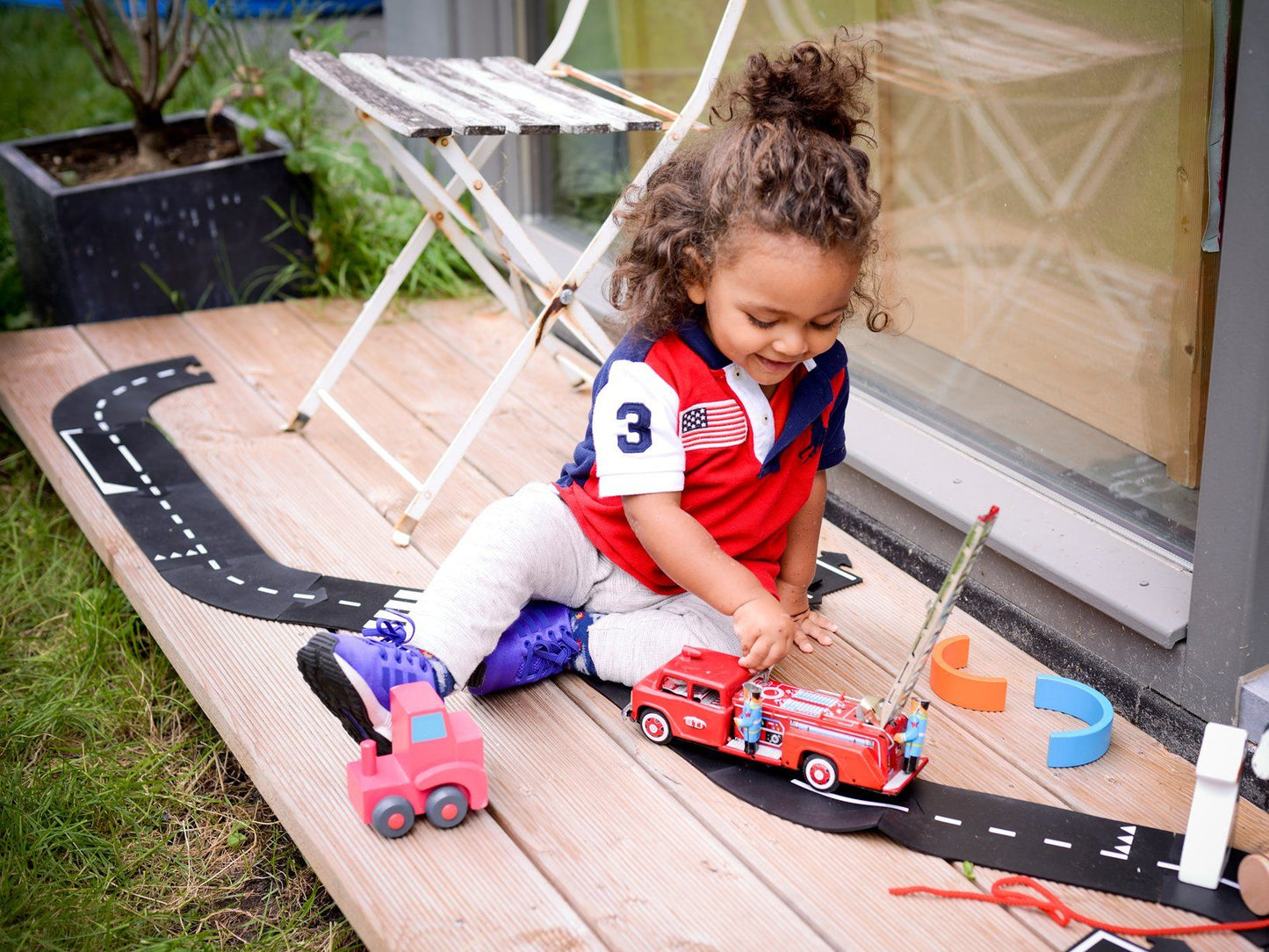 Waytoplay Flexible Roads - Expressway Set (16 pieces) - Wood Wood Toys Canada's Favourite Montessori Toy Store