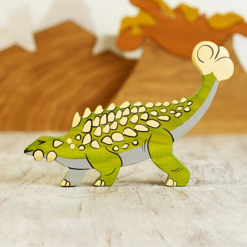 Ankylosaurus figurine - Waldorf Dinosaurs by Wooden Caterpillar