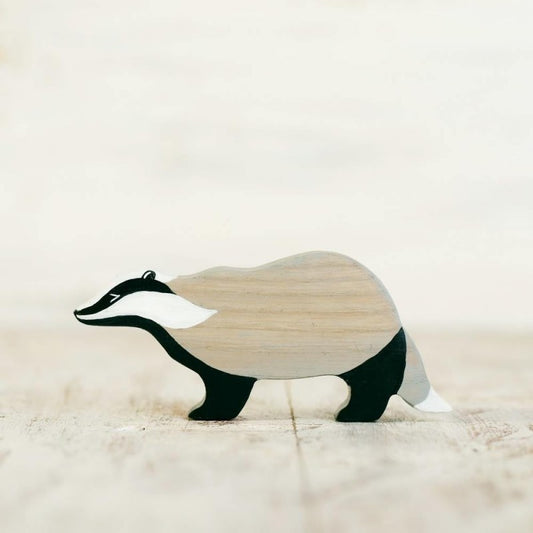 Badger Figurine - Waldorf Animals by Wooden Caterpillar