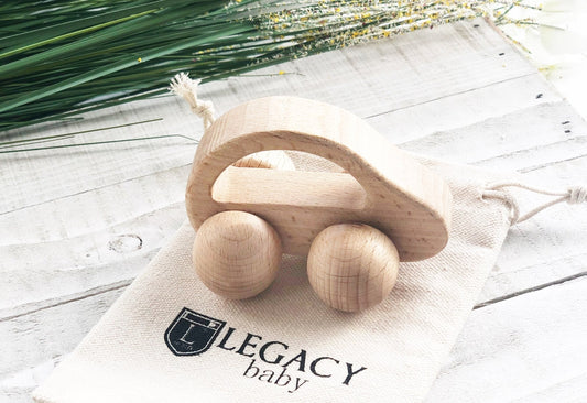 Wooden Toy Car for Babies & Toddlers by Legacy Learning Academy - Wood Wood Toys Canada's Favourite Montessori Toy Store